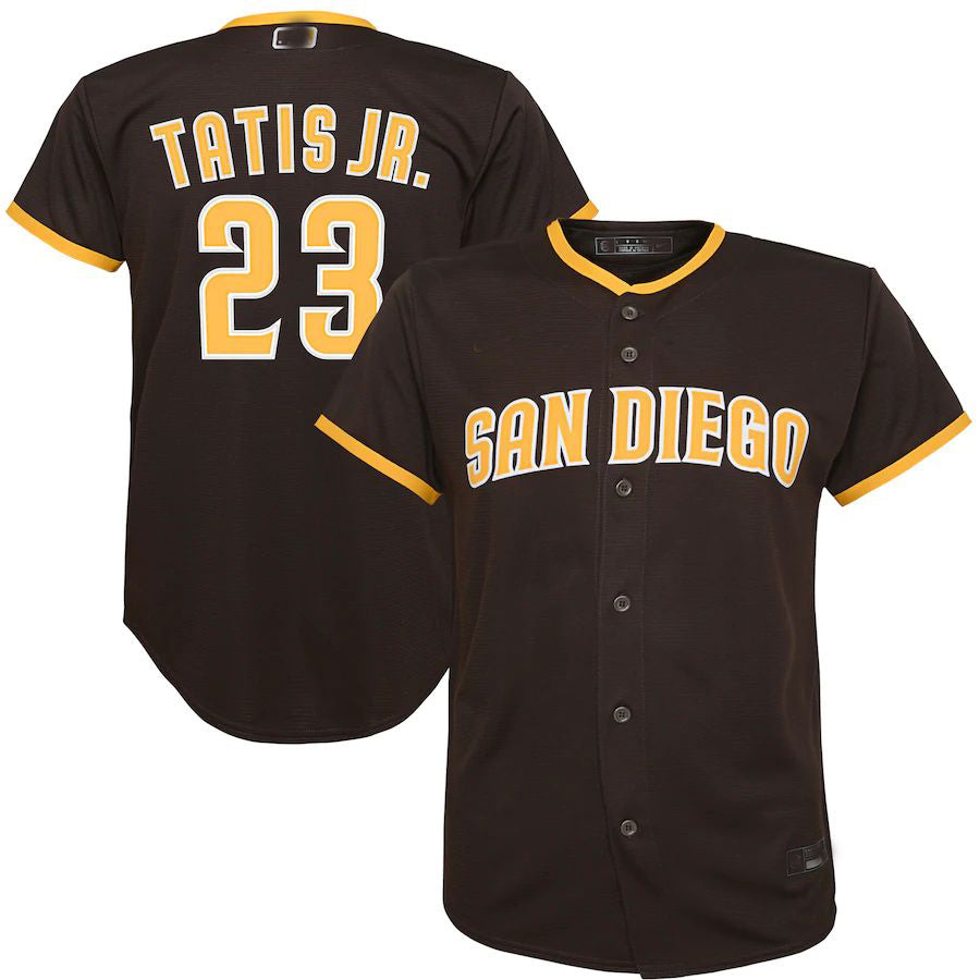 Custom #23 Brown SD Baseball Shirt Top