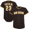 Custom #23 Brown SD Baseball Shirt Top