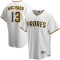 Custom #13 White SD Baseball Shirt Top