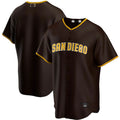 Custom Brown SD Baseball Shirt Top
