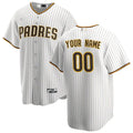 Custom White SD Baseball Shirt Top