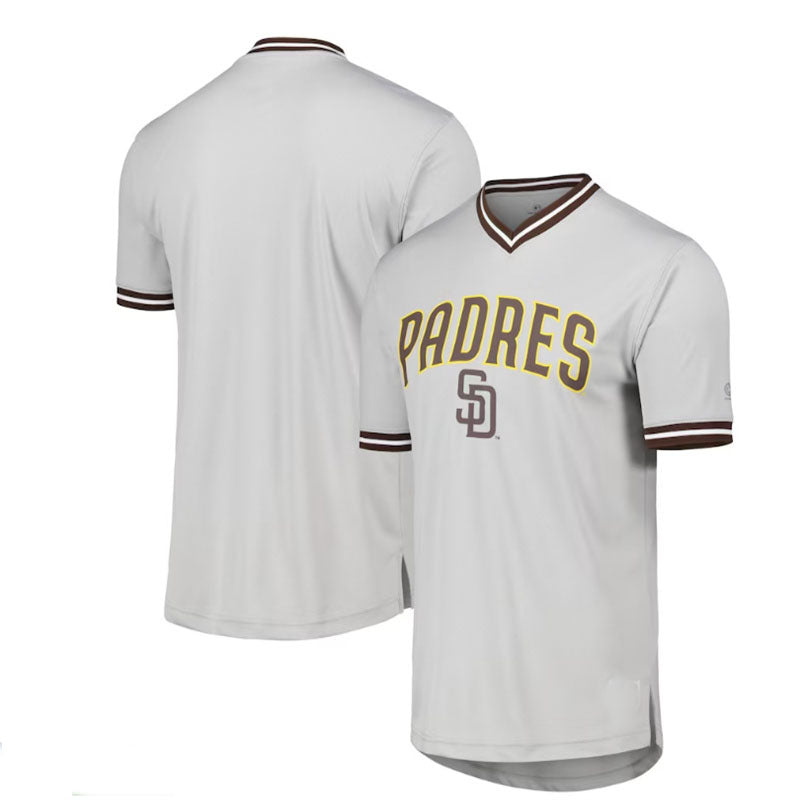 Custom Gray SD Baseball Shirt Top
