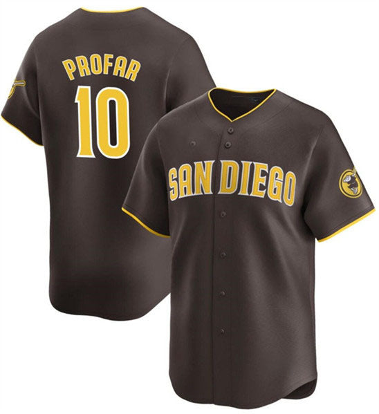 Custom #10 Brown 2024 SD Baseball Shirt Top