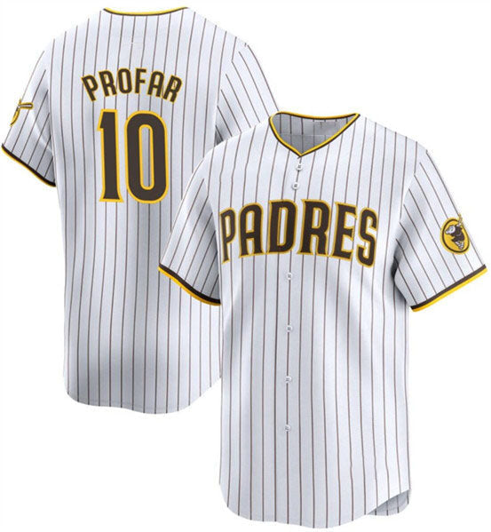Custom #10 White 2024 SD Baseball Shirt Top