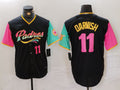 Custom #11 Black SD Baseball Shirt Top