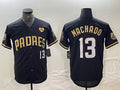 Custom #13 Black SD Baseball Shirt Top
