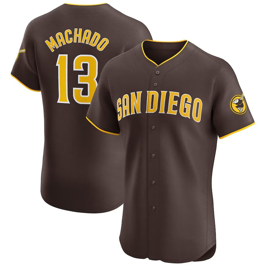 Custom #13 Brown SD Baseball Shirt Top