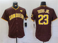Custom #23 Brown SD Baseball Shirt Top