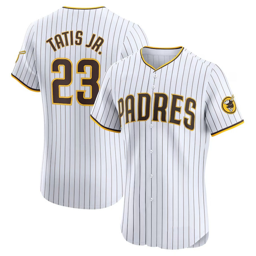 Custom #23 White SD Baseball Shirt Top