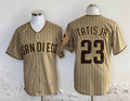 Custom #23 Tan SD Baseball Shirt Top