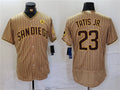 Custom #23 Tan SD Baseball Shirt Top