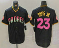 Custom #23 Black SD Baseball Shirt Top