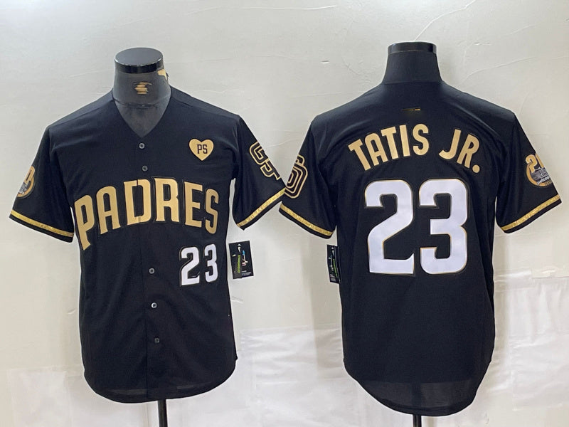 Custom #23 Black SD Baseball Shirt Top