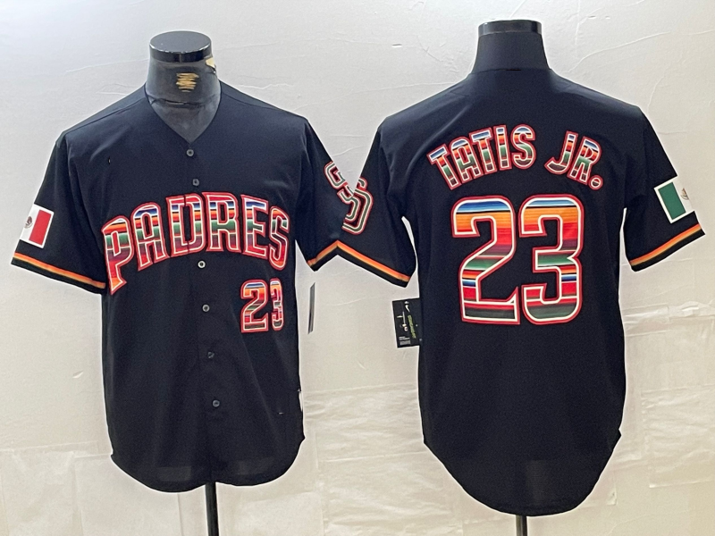Custom #23 Black SD Baseball Shirt Top