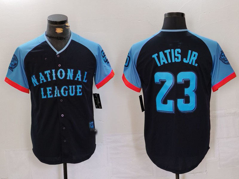 Custom #23 Navy 2024 All Star SD Baseball Shirt Top