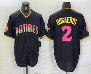 Custom #2 Black SD Baseball Shirt Top