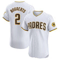Custom #2 White SD Baseball Shirt Top