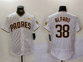 Custom #38 White SD Baseball Shirt Top