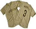 Custom #3 Khaki SD Baseball Shirt Top