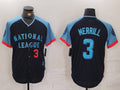 Custom #3 Navy 2024 All Star SD Baseball Shirt Top