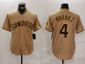 Custom #4 Tan SD Baseball Shirt Top