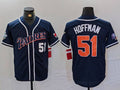 Custom #51 Navy SD Baseball Shirt Top