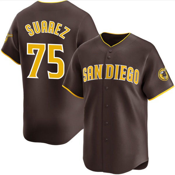 Custom #75 Brown 2024 SD Baseball Shirt Top