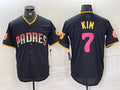Custom #7 Black SD Baseball Shirt Top