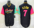 Custom #7 Black 2023 City Connect SD Baseball Shirt Top