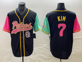Custom #7 Black 2023 City Connect SD Baseball Shirt Top