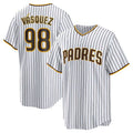 Custom #98 White SD Baseball Shirt Top