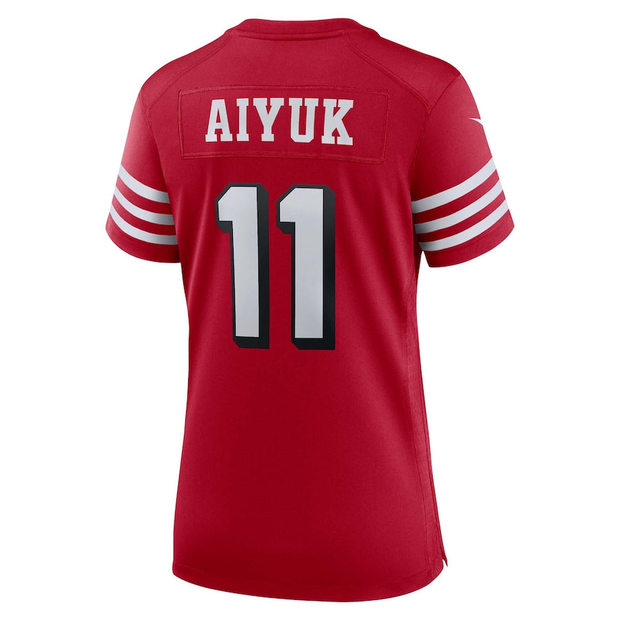 Custom #11 Scarlet SF Football Shirt Top