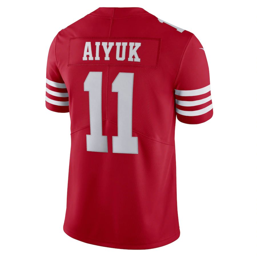 Custom #11 Scarlet SF Football Shirt Top