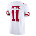 Custom #11 White SF Football Shirt Top