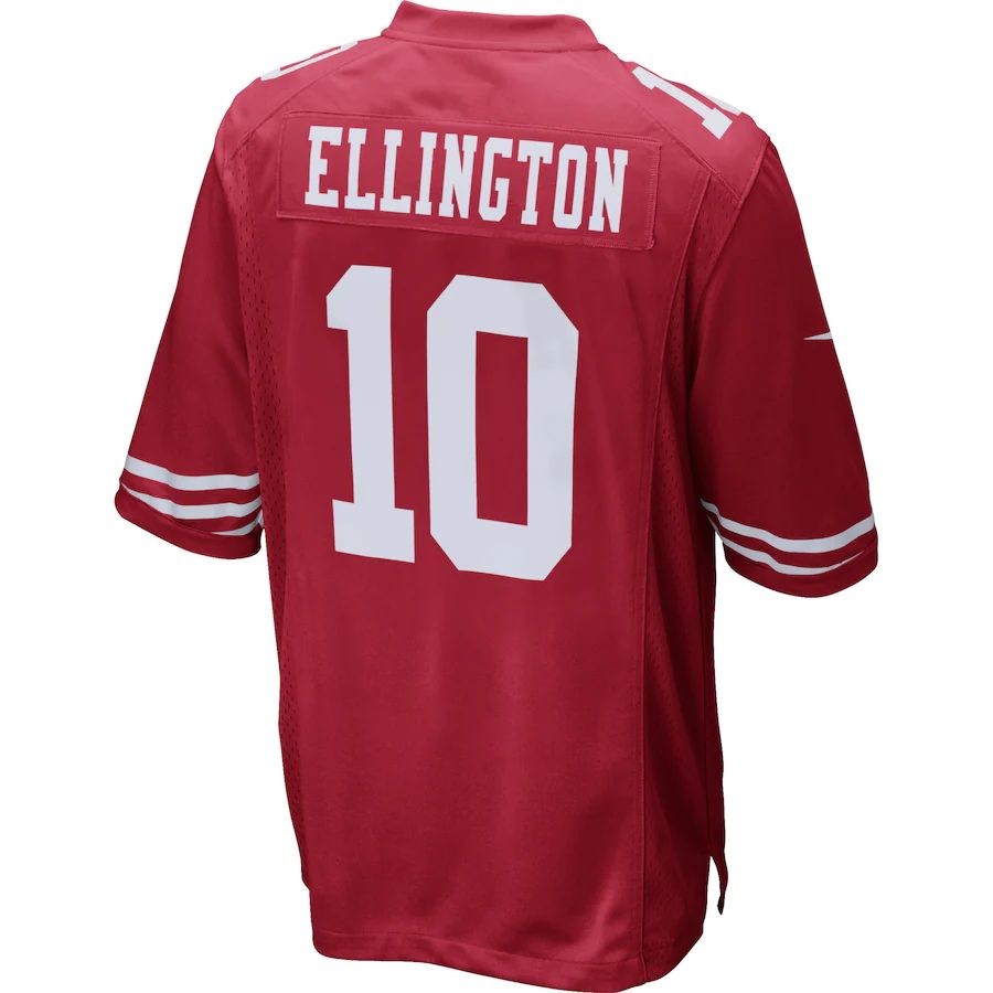 Custom #10 Scarlet SF Football Shirt Top