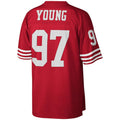 Custom #97 Scarlet 1994 SF Football Shirt Top