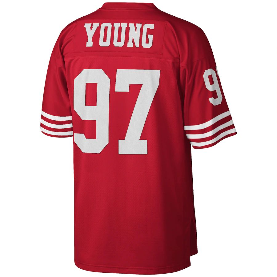 Custom #97 Scarlet 1994 SF Football Shirt Top