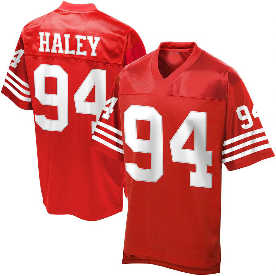 Custom #94 Scarlet SF Football Shirt Top