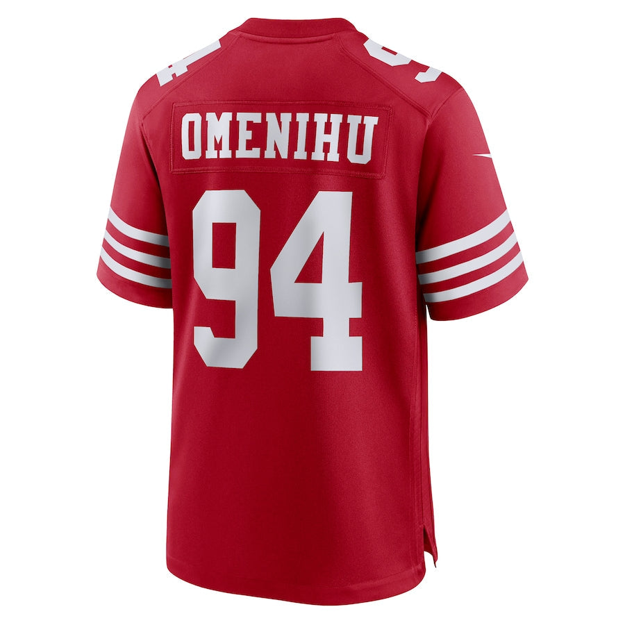 Custom #94 Scarlet SF Football Shirt Top