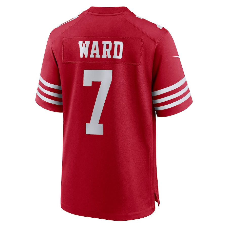 Custom #7 Scarlet SF Football Shirt Top