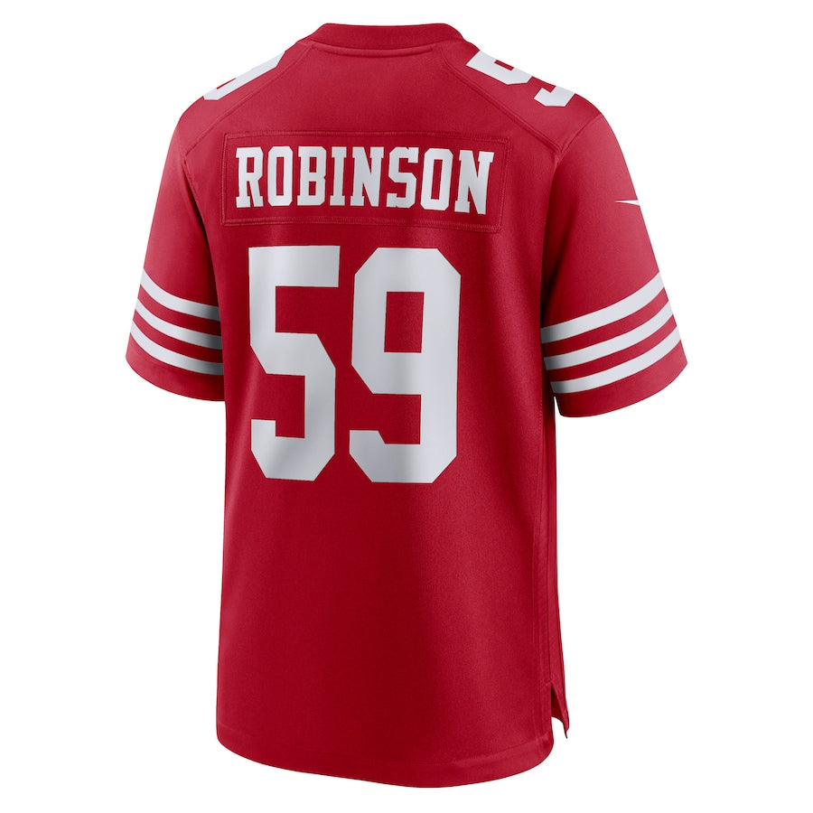 Custom #59 Scarlet SF Football Shirt Top