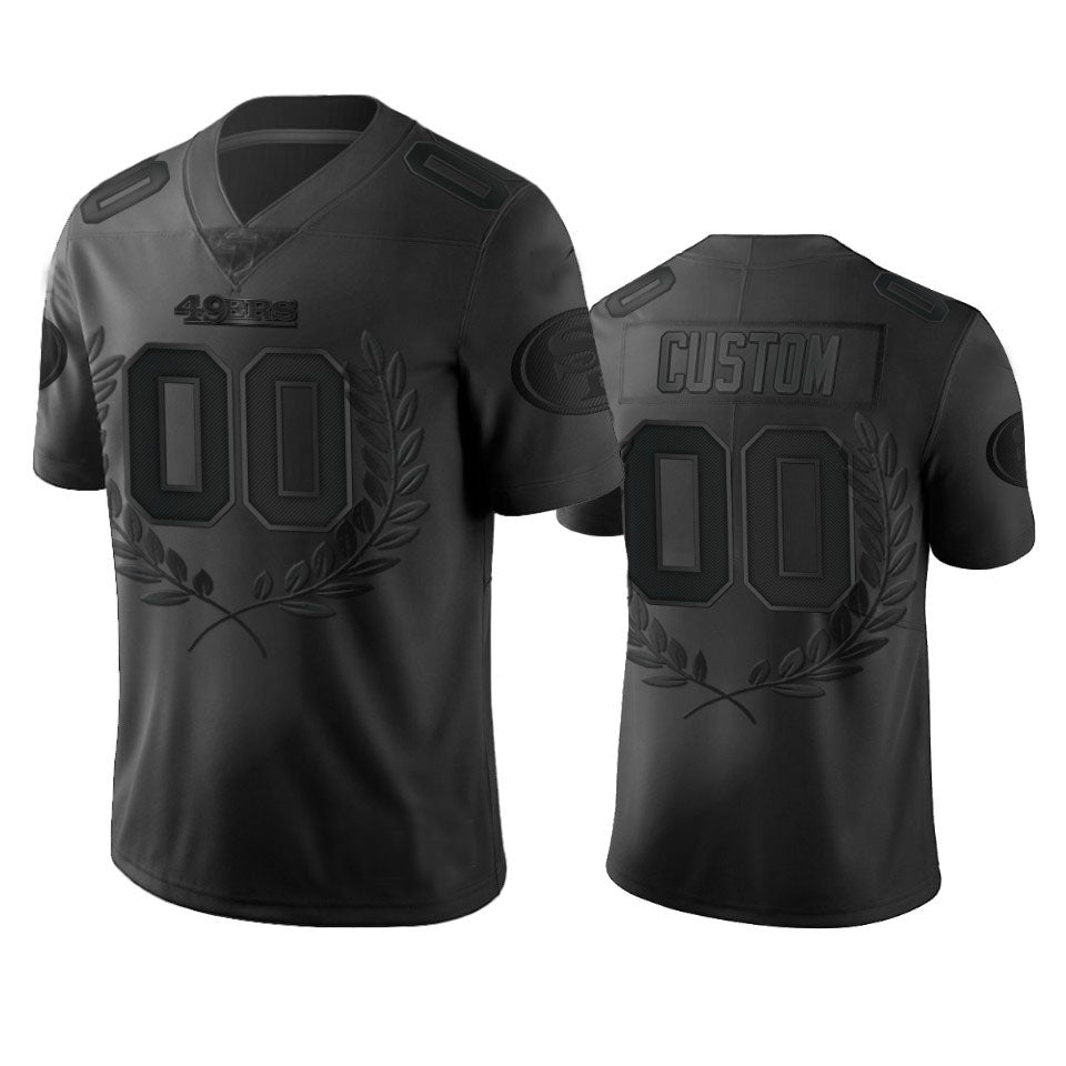 Custom Black SF Football Shirt Top