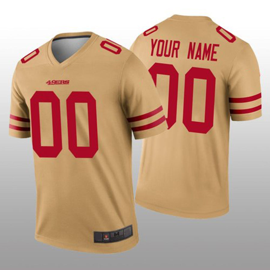 Custom Gold SF Football Shirt Top