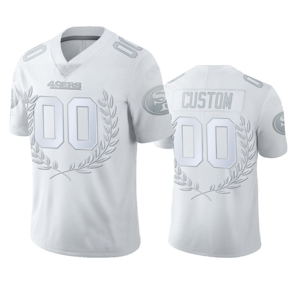 Custom White SF Football Shirt Top