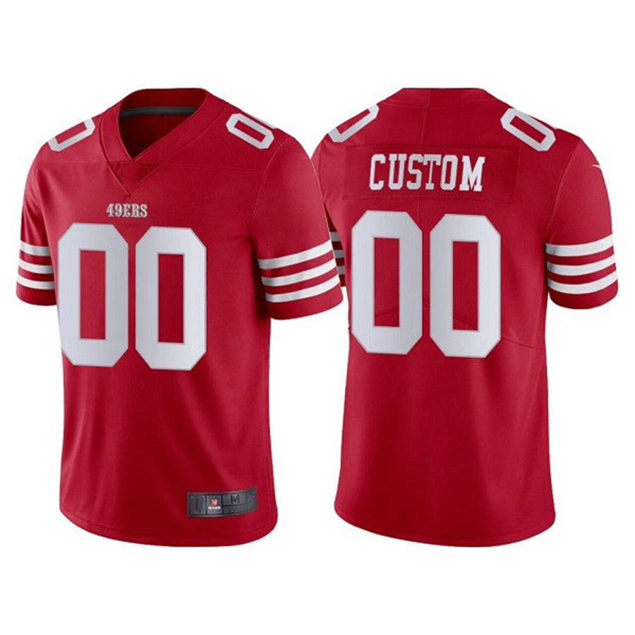 Custom Scarlet 2022 SF Football Shirt Top