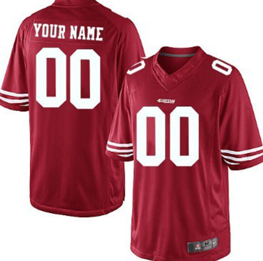 Custom Red SF Football Shirt Top