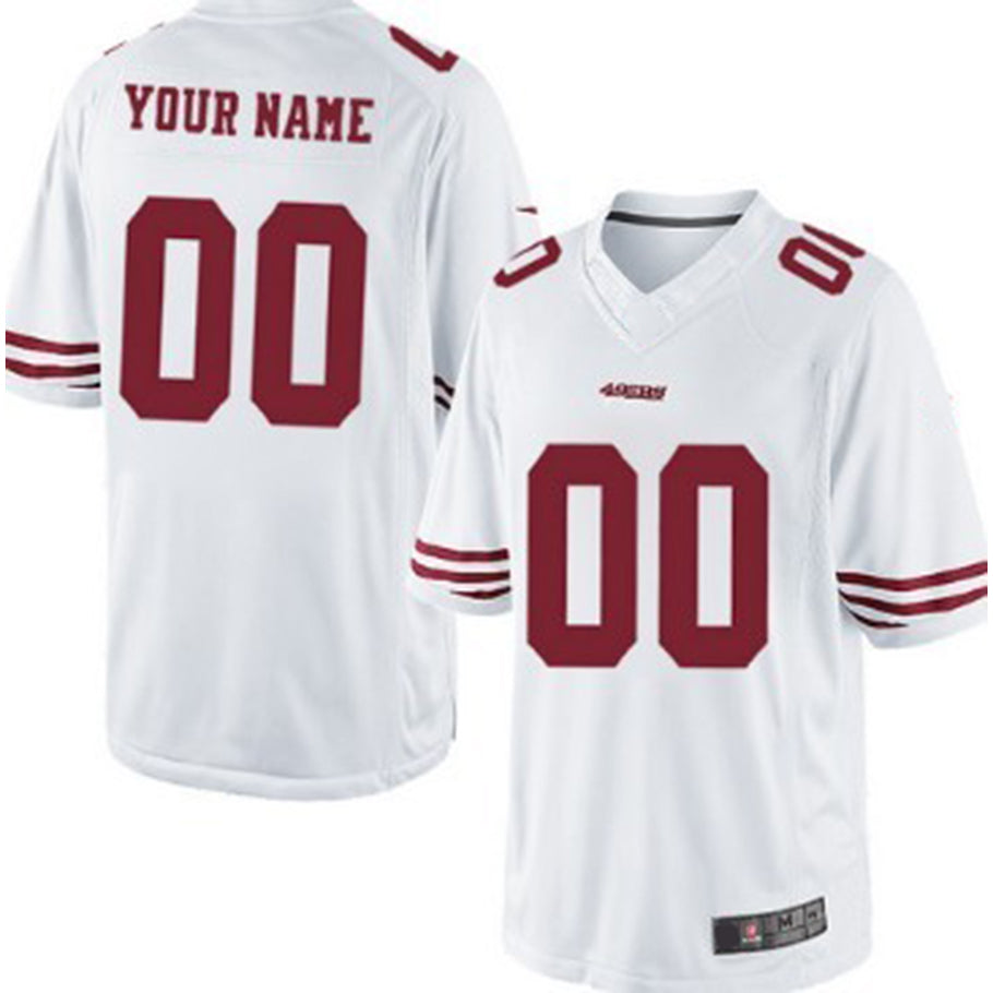 Custom White SF Football Shirt Top