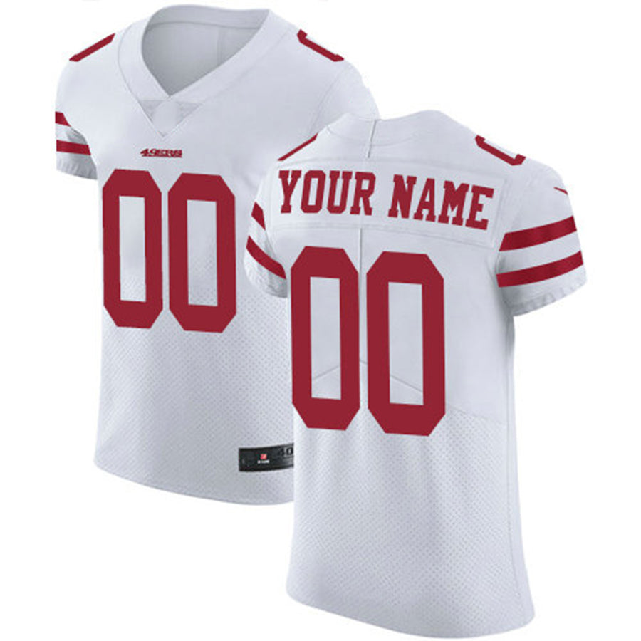 Custom White SF Football Shirt Top