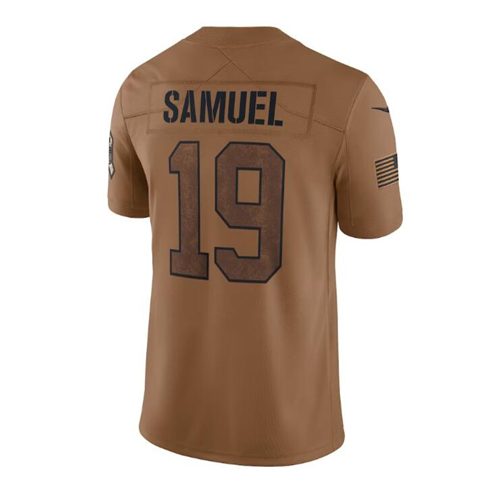 Custom #19 Brown 2023 SF Football Shirt Top