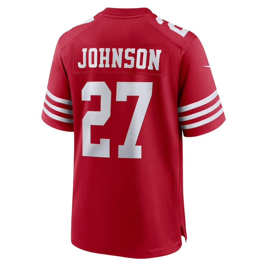 Custom #27 Scarlet SF Football Shirt Top